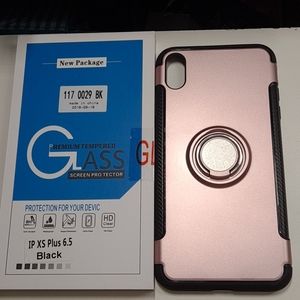 case and tempered glass for iphone xs max 6.5" new